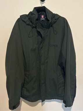 Vintage Chaps Ralph Lauren Puffer Full Zip Jacket Coat Men’s L Green Blue